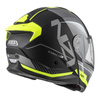 KASK MOTOCYKLOWY NZI COMBI 3 DUO ORBE BLACK ANTRACITE YELLOW MATT