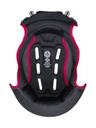 Wyściółka kasku NOLAN kolor czarny/czerwony, rozmiar XXS N100-5