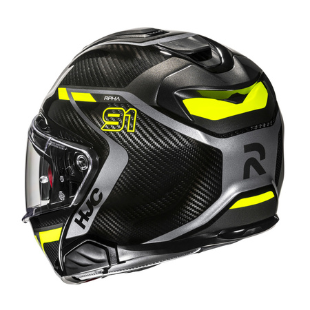 Kask Hjc Rpha91 Carbon Lagos Black/Yellow