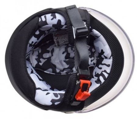 Kask motocyklowy dziecięcy otwarty LS2 OF602 Funny Junior Matt Black