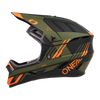 KASK ROWEROWY O'NEAL BACKFLIP STRIKE BLACK/ORANGE/OLIVE