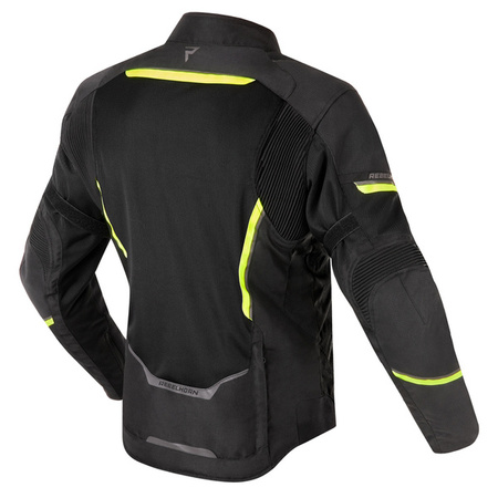 Kurtka tekstylna REBELHORN FLUX Black/Flo Yellow