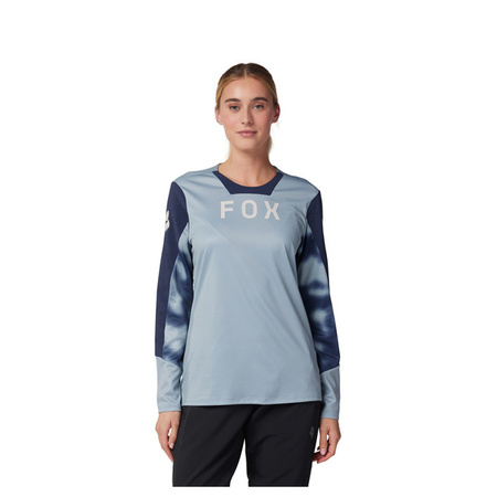 Koszulka Rowerowa Z Długim Rękawem FOX Lady Defend Taunt Gunmetal