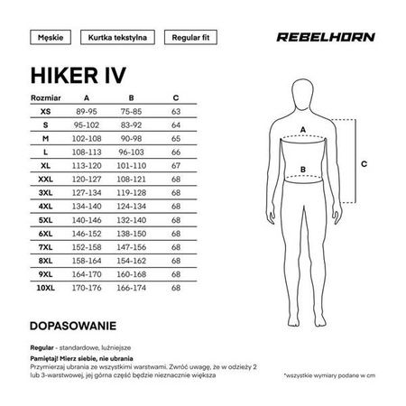 Kurtka Tekstylna REBELHORN Hiker IV Black