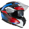 KASK MOTOCYKLOWY NZI GO RIDER STREAM DUO QUADRI BLACK RED BLUE