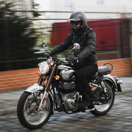 Kurtka Skórzana OZONE Ramones Modern Matt Black