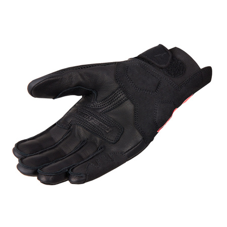 Rekawice Skórzane Rebelhorn Gap III Lady Black/Fluo Red