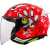 Kask dziecięcy LS2 OF622 FUNNY II PAWS MATT RED