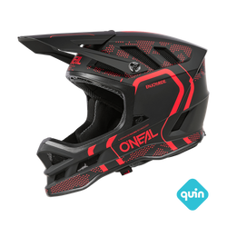 KASK ROWEROWY O'NEAL BLADE POLYACRYLITE STRIKE BLACK/RED + QUIN PRO