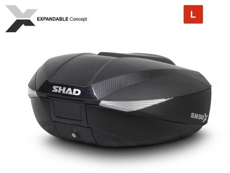 Kufer Motocyklowy SHAD SH58X Carbon (46-58L)