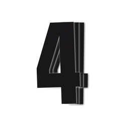 Naklejki Numer Startowy Motocykla 3 szt BLACKBIRD RACING