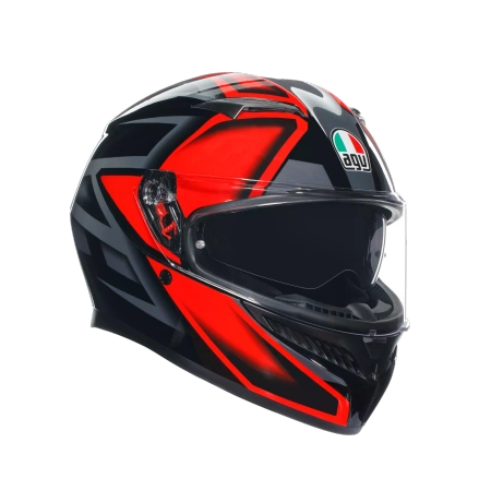 AGV K3 Compound Black/Red – Kask Integralny ECE22.06