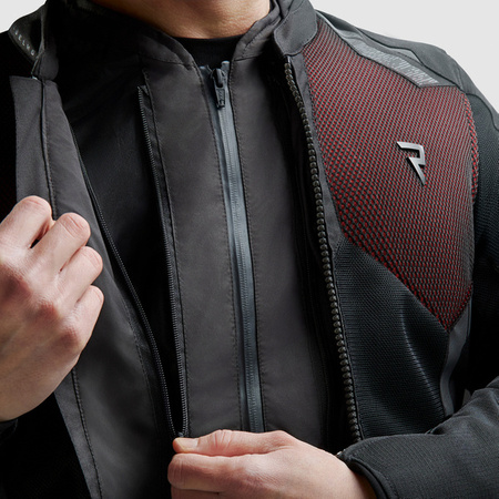 Kurtka Tekstylna REBELHORN Jax Black/Red