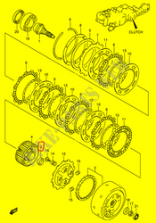 Tuleja dystansowa obudowy sprzęgła SUZUKI