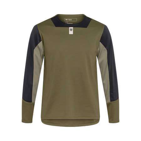 Koszulka Rowerowa Z Długim Rękawem Fox Junior Defend Olive Green