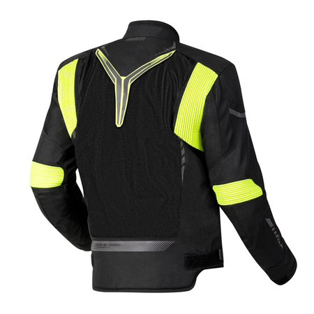 Kurtka Tekstylna OZONE Flow Black/Fluo Yellow