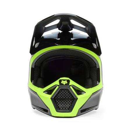 Kask motocrossowy FOX V1 Flow Black/Yellow MIPS®
