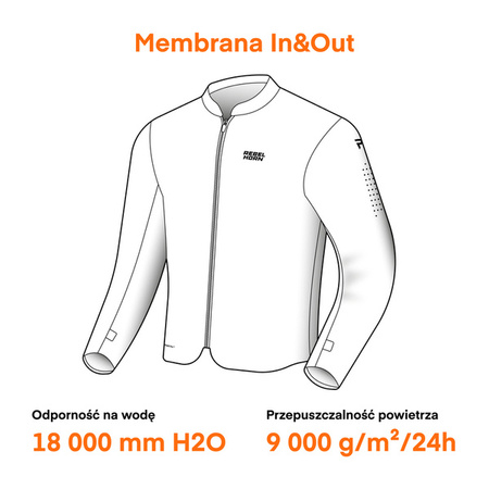 Membrana Uniwersalna REBELHORN In&Out Hydrashield Pro Fluo Yellow
