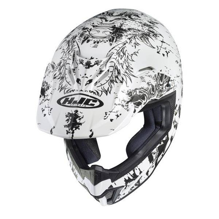 Kask motocyklowy off road/enduro  HJC CS-MX II CREEPER white/black