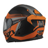 KASK MOTOCYKLOWY NZI COMBI 3 DUO DAILY BLACK ORANGE ANTRACITE MATT