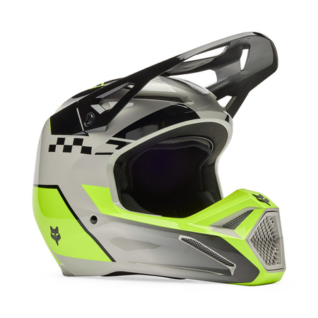 Kask motocrossowy FOX V1 Collect Grey/Yellow MIPS®