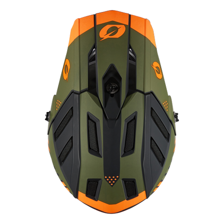 KASK ROWEROWY O'NEAL BACKFLIP STRIKE BLACK/ORANGE/OLIVE