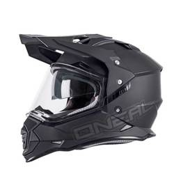 Kask motocyklowy off road z szybą O'NEAL Sierra Flat V.23 czarny
