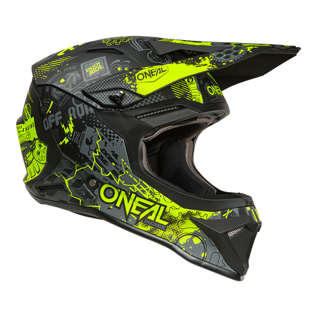 Kask O'Neal 1SRS VIBRANT Black/Neon Yellow – Motocross i Hulajnoga Elektryczna ECE 22.06