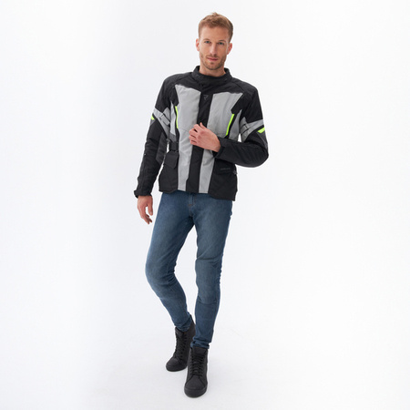 Kurtka tekstylna REBELHORN SCOUT black/grey/fluo yellow