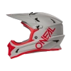 Kask O’NEAL SONUS SOLID Fullface Szaro-Czerwony Rower Hulajnoga Downhill