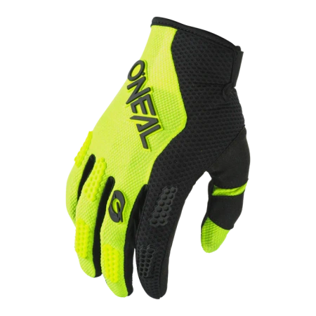 Rękawice O’NEAL ELEMENT Black Neon Yellow MX MTB Motocross Enduro Touchscreen