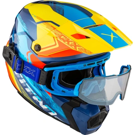 CKX Titan AMS Kask Zimowy + Gogle APEX ATV ECE DOT