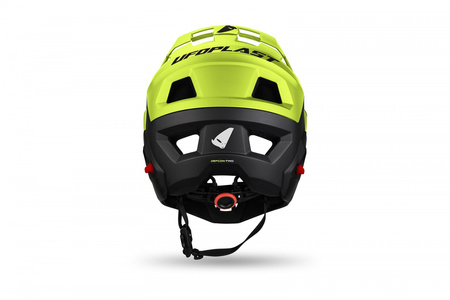 Kask Rowerowy MTB UFO Plast Defcon Two Black/Neon Yellow | Enduro Downhill Hulajnoga