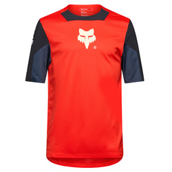 Koszulka Rowerowa Fox Junior Defend Elevated Fluo Red