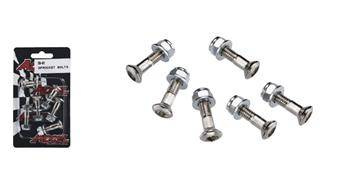 Komplet śrub zębatki tylnej z nakrętkami (6 SZT.) M8X30MM ACCEL