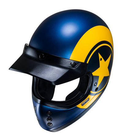 Kask motocyklowy integralny HJC V60 Nyx Blue/Yellow
