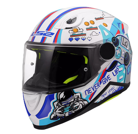 Kask motocyklowy dziecięcy LS2 FF812 Kid Next Level White