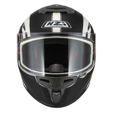 KASK MOTOCYKLOWY NZI TRENDY STREAM ELEGANCE WHITE BLACK TINTED S MATT
