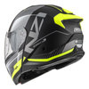 KASK MOTOCYKLOWY NZI COMBI 3 DUO ORBE BLACK ANTRACITE YELLOW MATT