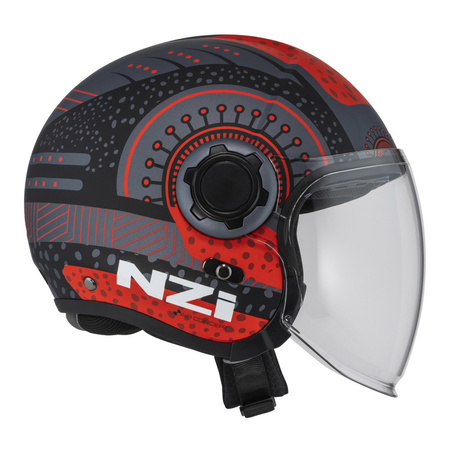 KASK MOTOCYKLOWY NZI RINGWAY 2 DUO ANTERA ANTRACITE RED MATT