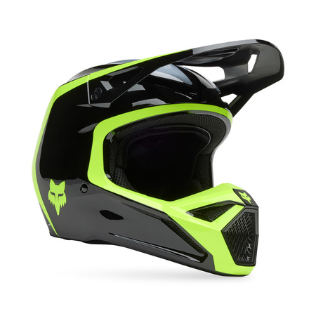 Kask motocrossowy FOX V1 Flow Black/Yellow MIPS®