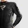 Kurtka Skórzana Rebelhorn Veloce Black/Grey/Fluo Yellow 