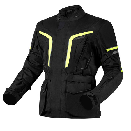 Kurtka Tekstylna OZONE Sahara Black/Fluo Yellow