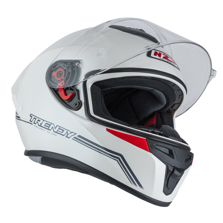 KASK MOTOCYKLOWY NZI TRENDY STREAM SOLID NOUVEAU WHITE