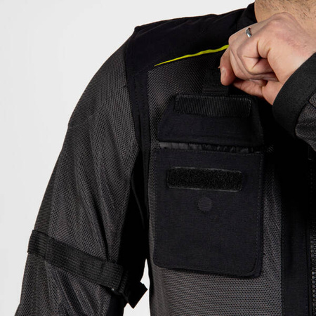 Kurtka tekstylna REBELHORN BRUTALE Dark Grey/Black
