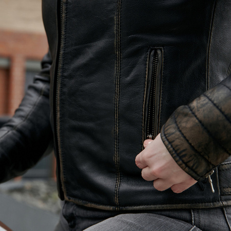 Kurtka skórzana REBELHORN HUNTER PRO LADY Vintage Black