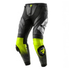 Motocyklowe Spodnie Skórzane Rebelhorn Inferno Black/White/Fluo Yellow