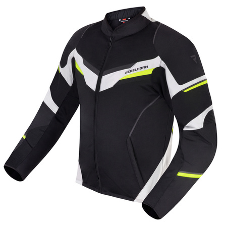 Kurtka tekstylna REBELHORN FLUX Black/Ice/ Flo Yellow
