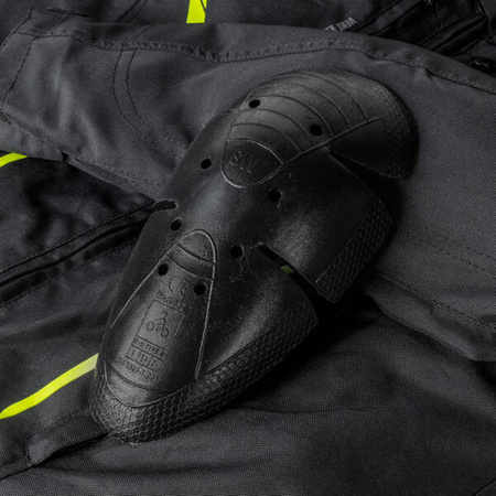 Kurtka Tekstylna OZONE Delta IV Black/Fluo Yellow