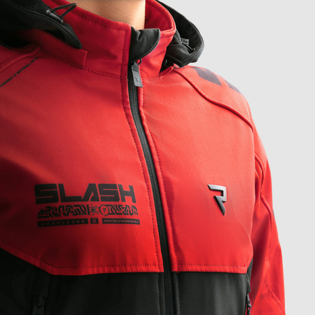 Kurtka Tekstylna REBELHORN Slash Spider Black/Red Softshell 